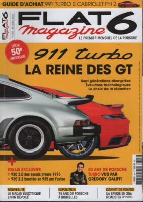 FLAT 6 395 SPECIAL TURBO PORSCHE 930 TURBO 3.0 911 964 993 996 997 991 992 TURBO