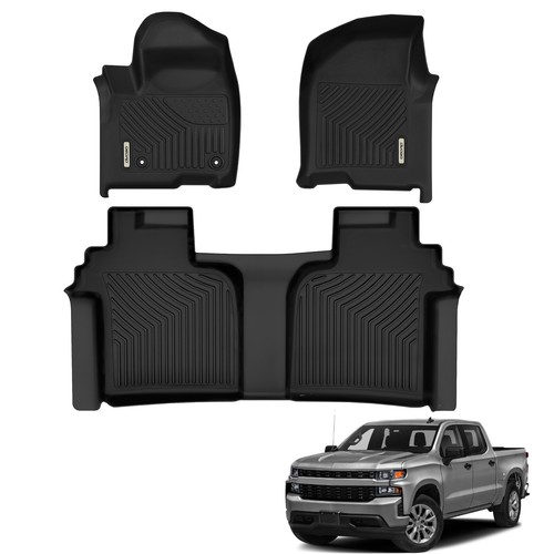 Floor Mat Liners 3D TPE for 20192023 Silverado 1500 /GMC Sierra 1500