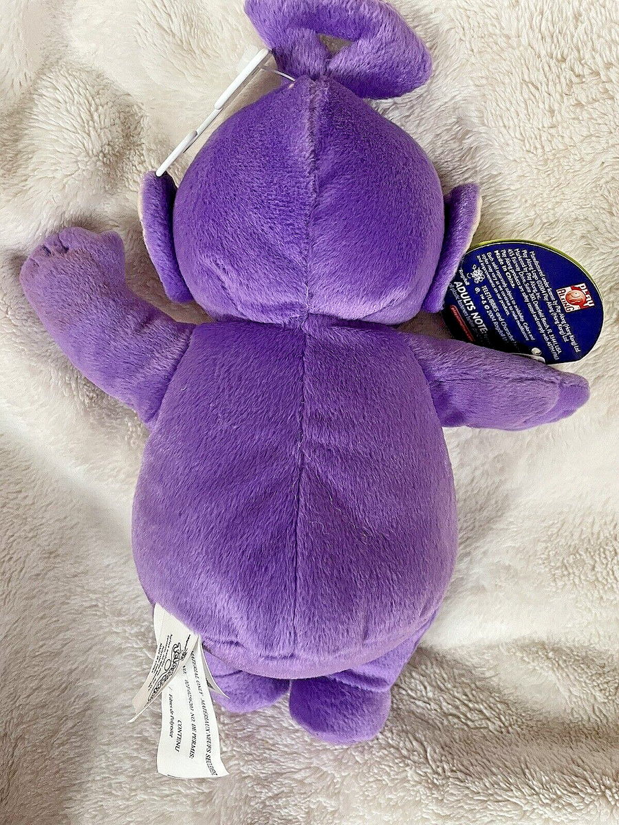 2004 Purple Teletubbies Tinky Winky Halographic Tiger Belly