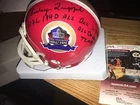 Charley Trippi 1940 All Decade Team HOFer Signed Hall of Fame mini Helmet JSA