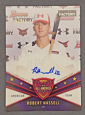 2019 Bowman Baseball Factory Under Armour Robert Hassell RC Auto /183 Not Graded