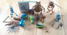 A Bug's Life Disney Pixar Flik Ant Hopper PT Flea Tuck Roll 11 Pc + Toy Lot Vtg