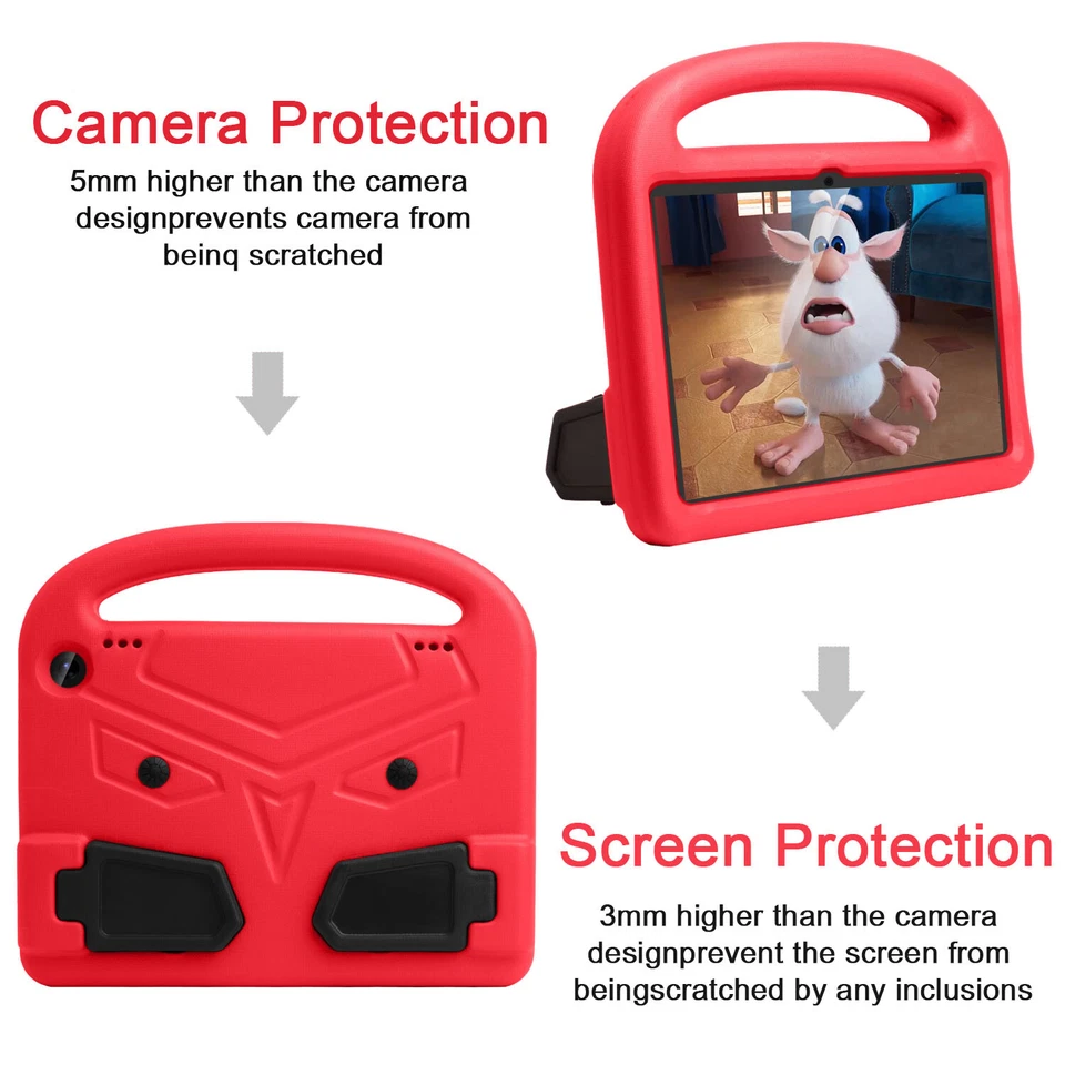 Funda delgada con soporte de espuma EVA con mango para niños Amazon Fire HD8/HD8 Plus 2024/2022/2020 Foto 2 de 4