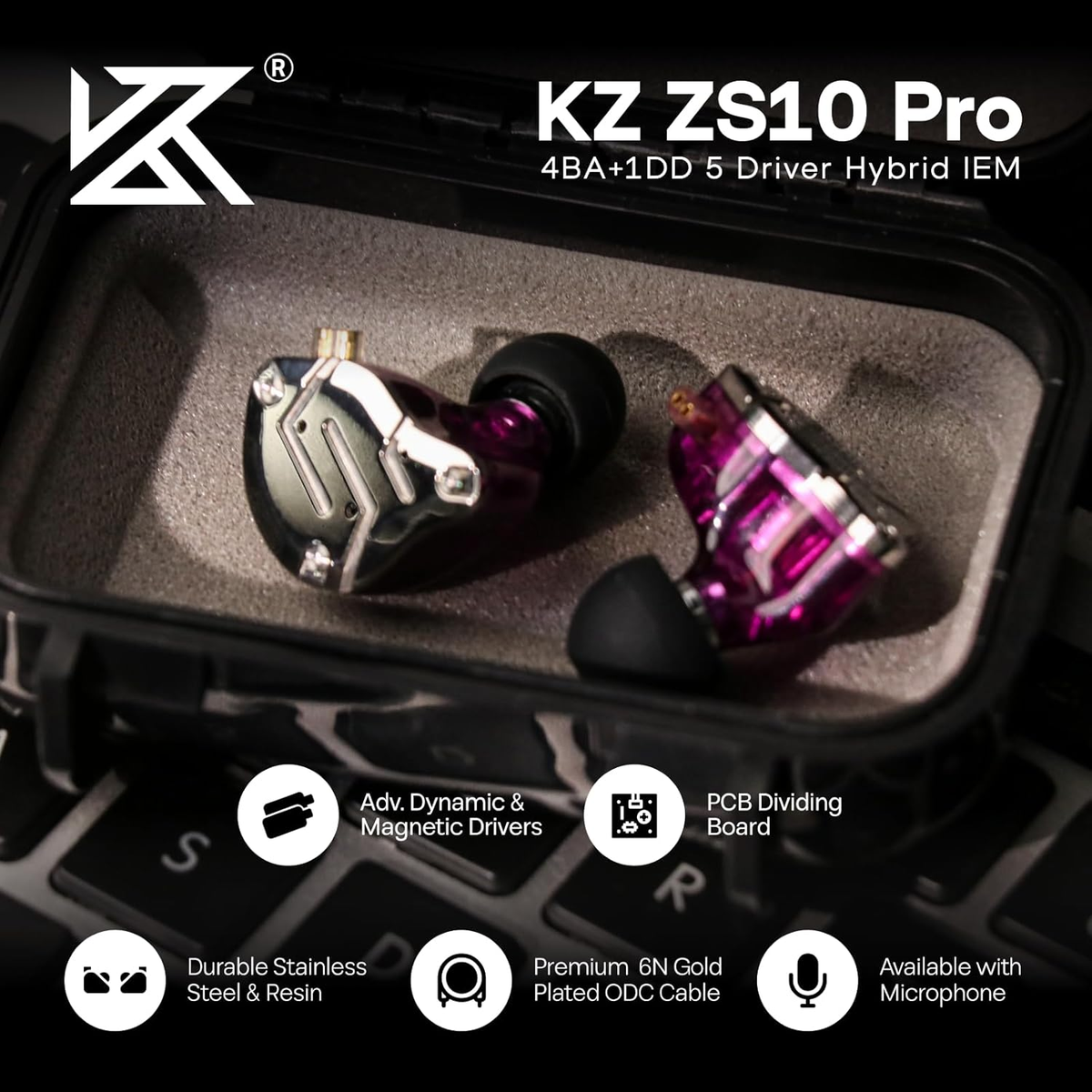 Linsoul Kz Kz Earbuds Amazon Linsoul KZ E10 True Wireless Hybrid