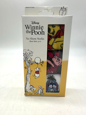 Disney Winnie the Pooh Women's No Show Socks 3 Pairs  4-10 