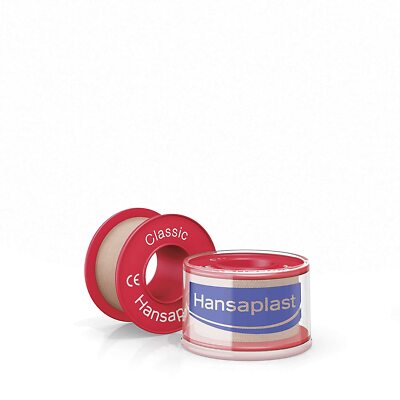 4x Hansaplast Fixierpflaster Sensitive, 5 M X 1,25 Cm