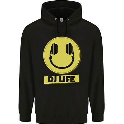 Kopfhörer DJ Life Acid Face Vinyl Decks Kinder Kids Hoodie