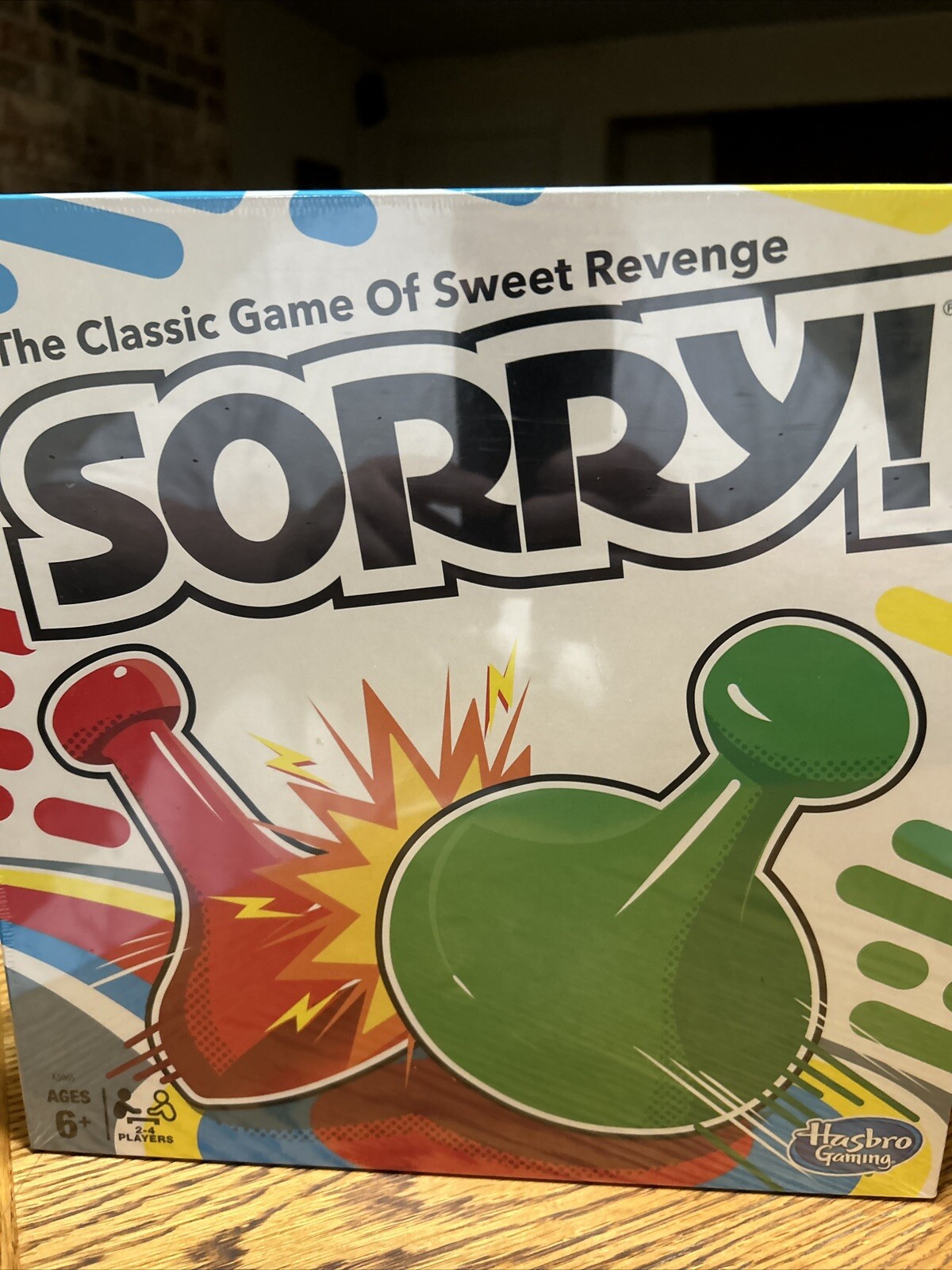🔥LAST ONESorry! Classic Hasbro Board Game for Kids Ages 6 and Up, 2-4 Players