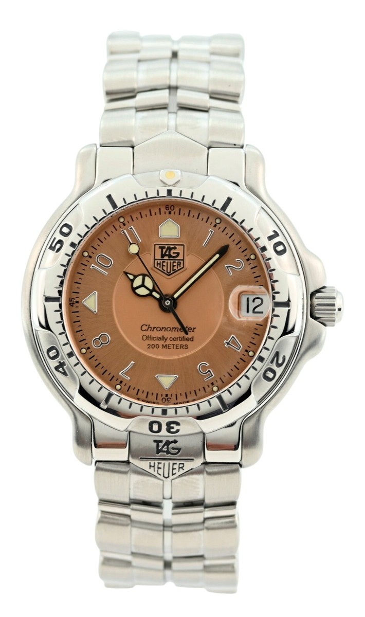 Midsize 35mm Tag Heuer 6000 Series Auto Copper Chronometer Watch