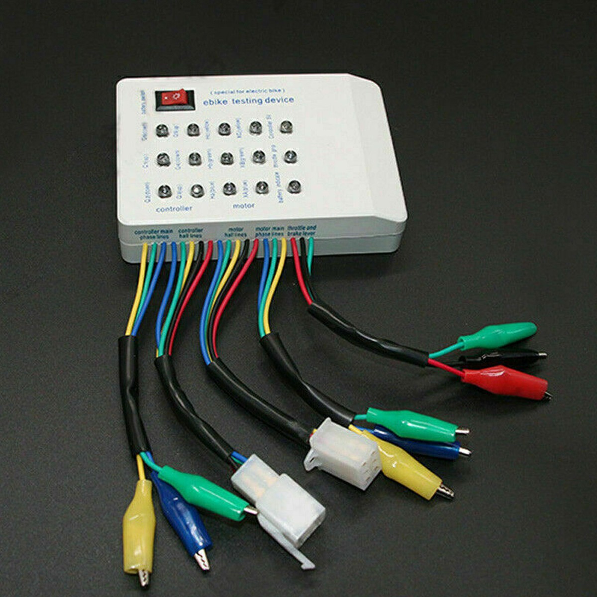 Kompakter Bürstenloser Motor-Tester – 9V Batteriebetrieben (ohne Batterie), Prüft Motor, Controller, Bremshebel, Hall-Sensoren & Phasenwinkel, Ideal Für E-Bike & Scooter Kompakter Bürstenloser Motor-Tester – 9V Batteriebetrieben (ohne Batterie), Prüft Motor, Controller, Bremshebel, Hall-Sensoren & Phasenwinkel, Ideal Für E-Bike & Scooter
