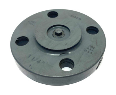Nibco 4519-H Chemtrol Blind Flange 1-1/4'' 4-Hole GRAY SCH 80 150psi Max CA16450