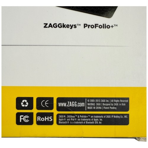 ZAGG PROfolio+ Ultrathin Case with Backlit Bluetooth Keyboard for iPad 2/3/4 NEW - Picture 15 of 17