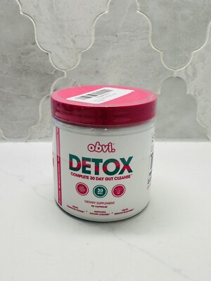 Obvi Detox Gut Cleanse Supplement 90 Capsules | 30 Servings.  Exp: 01/2027