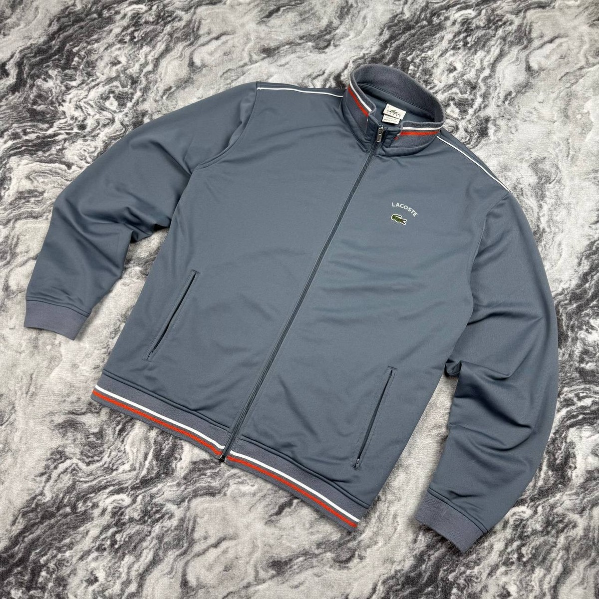 Vintage Lacoste Track Suit Jacket And Pants Men Size 2XL Gray | eBay