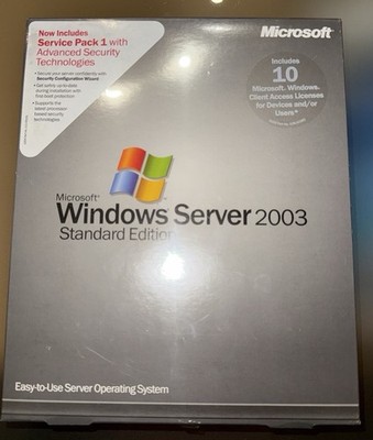 Microsoft Windows Server 2003 Standard Edition Englisch OVP Und Verschweißt