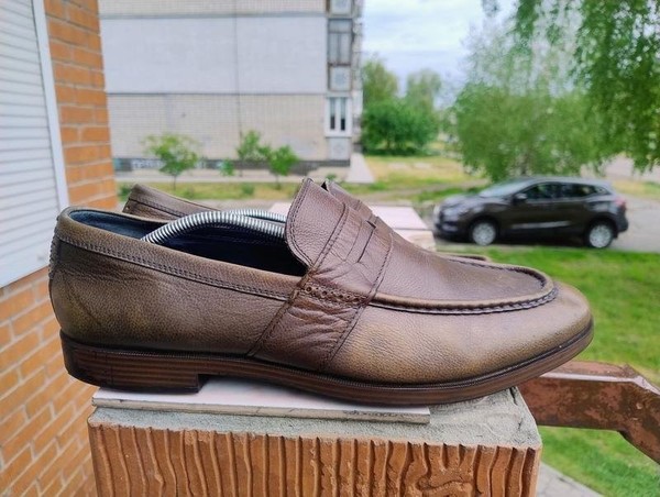 Men Cole Haan Heels Brown Leather 13