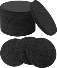 50-Count Large Compressed Facial Sponges for Estheticians,Daily Cleansing and Ge