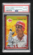 2023 Chrome Platinum Anniversary Toile Cream & Red Refractor /5 Barry Larkin 6m7