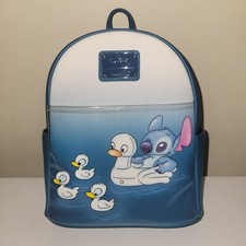 Loungefly Disney Stitch Water Ducklings Mini Backpack EUC