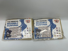 Lot of 2 PuppyPad Reusable Puppy Pads Washable M: 27.6" 31.5" Brave Beige