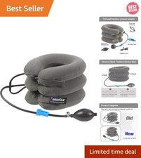Ergonomic Cervical Traction Device - 3 Tube Quick Inflation for Neck Pain Relief