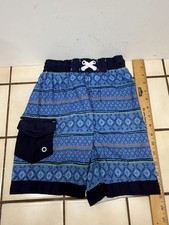 CAT JACK BOYS SWIM TRUNKS w/pocket DRAWSTRING ELASTIC WAIST SIZE 6-7