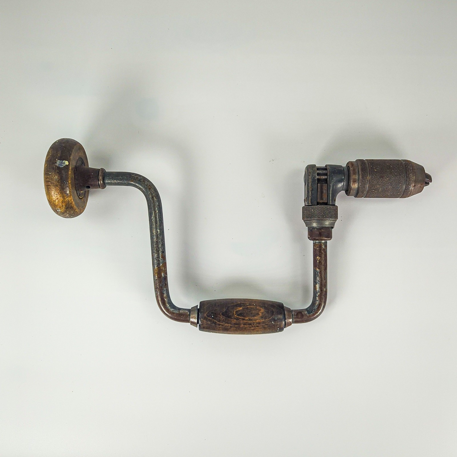 Vintage - Stanley - Hand Ratcheting, Reversible Bit Brace Drill - 10"