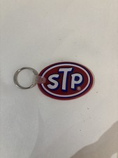 Vintage STP Oil Advertising Logo Keychain Key
