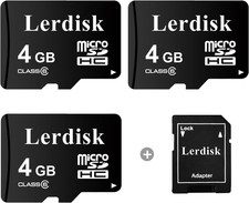 Factory Wholesale Micro SD Card 4GB Pack of 3 in Bulk with SD Adapter Microsdhc