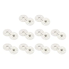 10 Sets Sewing Snap Buttons, Press Buttons Snap Fasteners 12mm, Beige