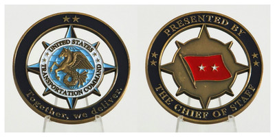 USTRANSCOM Chief of Staff Two-Star Challenge Coin 1#2