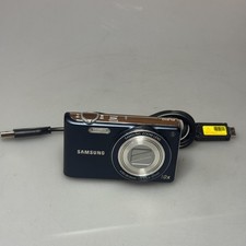 Samsung PL210 Digital Camera 14.2 MP Blue 10X Zoom LCD Charger Point Shoot