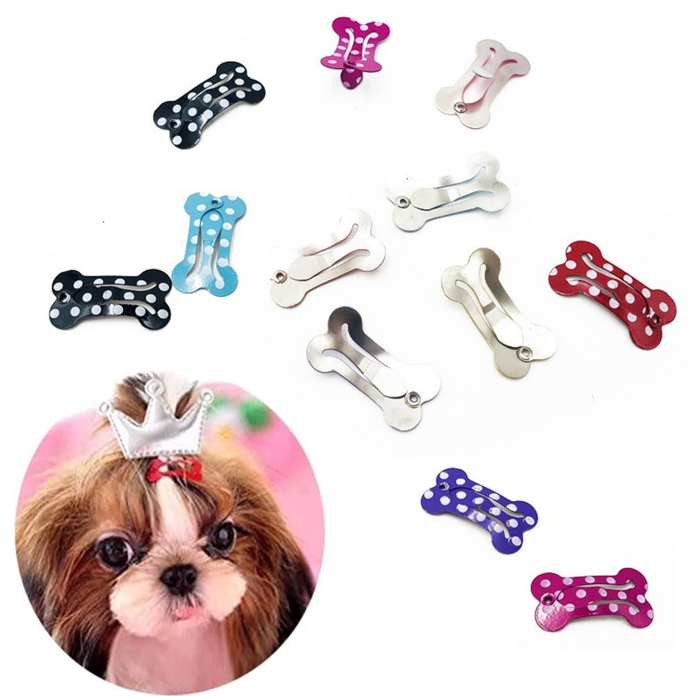 20/30 pz/lotto forcina per cani in osso cucciolo gatto clip per capelli accessori per peli di gattino animali domestici