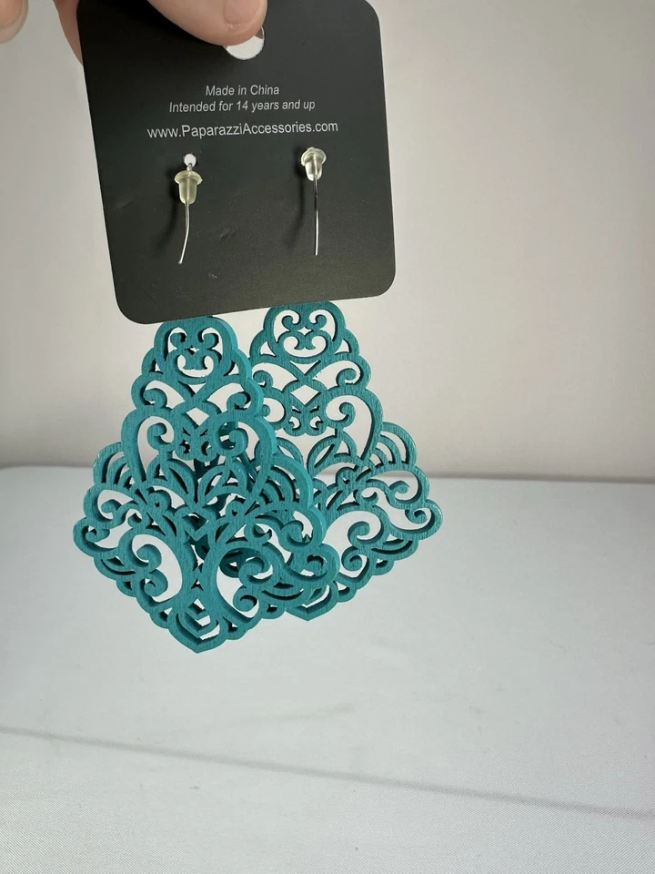 Powers of Zen - blue - Paparazzi earrings - Image 4 of 4