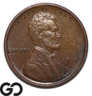 1915-D Lincoln Cent Wheat Penny, Choice AU