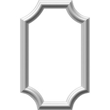 Ekena Millwork PNL12X20AS-02 Ashford Wainscot Wall Panel 12x20 White 4-Count