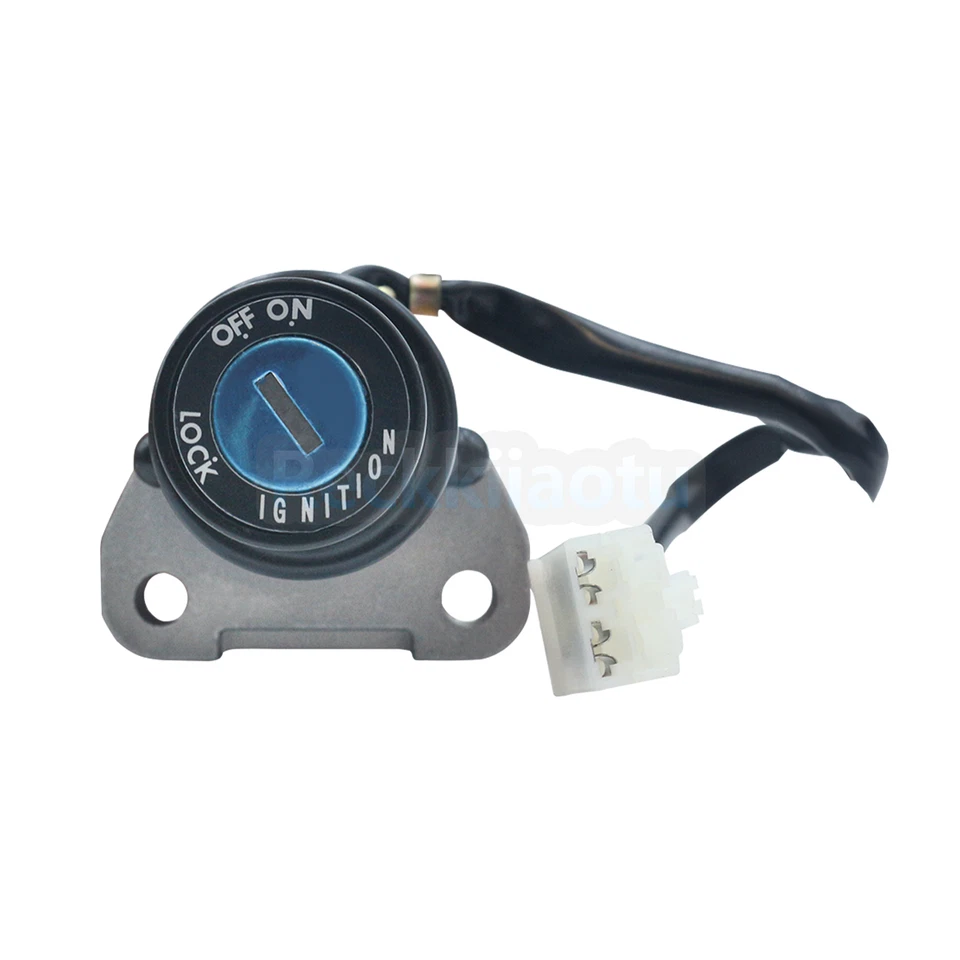 Ignition Switch Fuel Gas Cap Lock Keys Set For Kawasaki Ninja ZX9R ZZR400 ZZR600 - Image 2 of 4