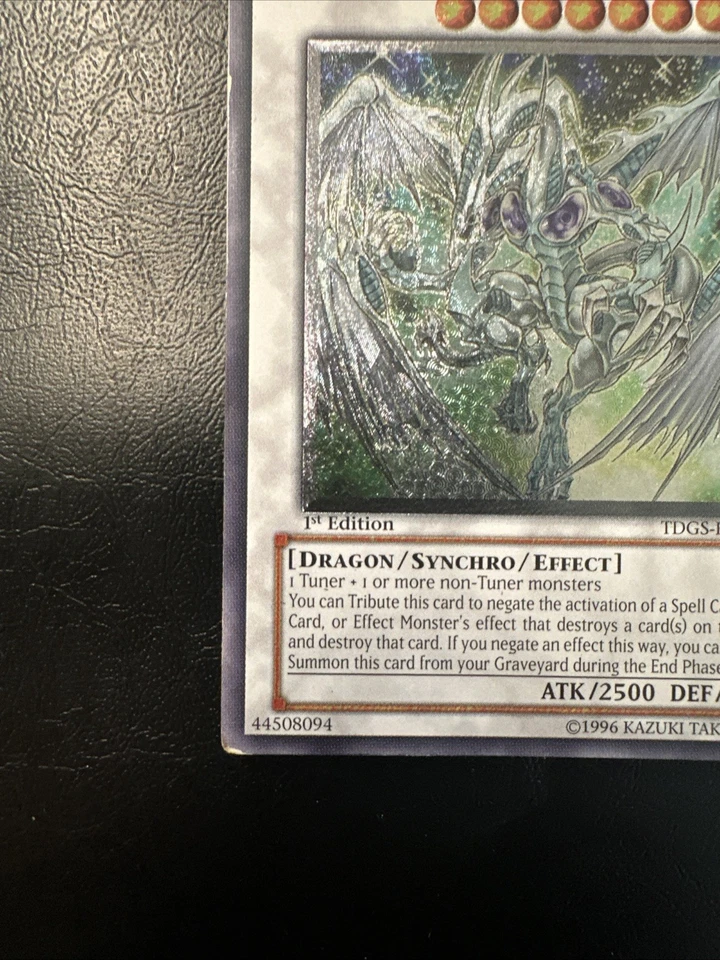Stardust Dragon TDGS-EN040 Ultimate Rare 1st Edition Yugioh LP - Image 4 of 4