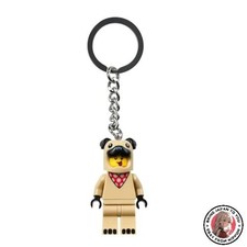 NUOVO LEGO Bulldog francese Kigurumi portachiavi minifigure beige età 6+ 854158