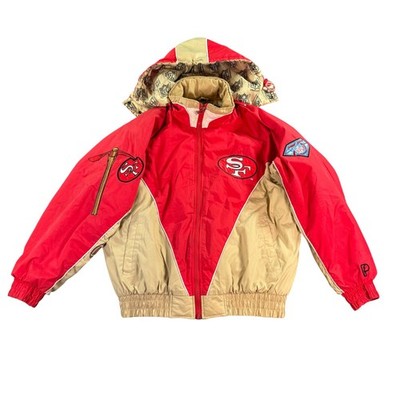 Pro Player San Francisco 49ers Jacket Mens XL Red Gold Vintage NFL
