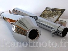 Pots d'échappements neufs chromés pour Yamaha 1100 Xs de 1978 à 1984