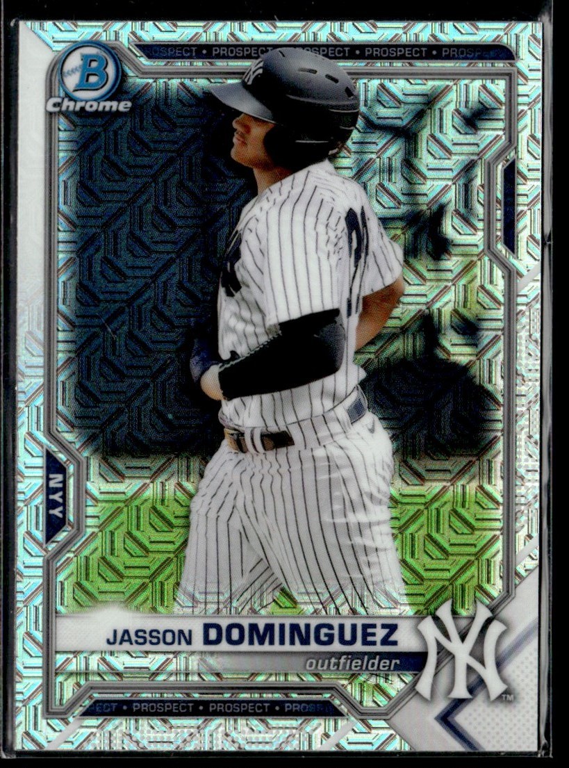 Jasson Dominguez 2021 Bowman Chrome Prospects Mojo Refractor #BCP-13 New York