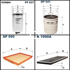 Filtron Filterset, Inspektionspaket für VW PASSAT B2 Variant PASSAT B1 Variant