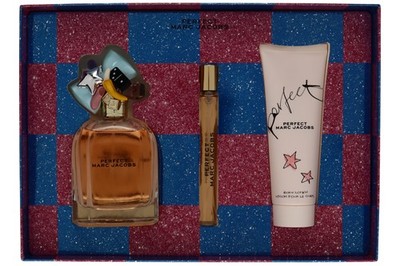 Marc Jacobs Perfect 3pc Gift Set For Women100ml EDP + 75ml Lotion + 10ml Spray