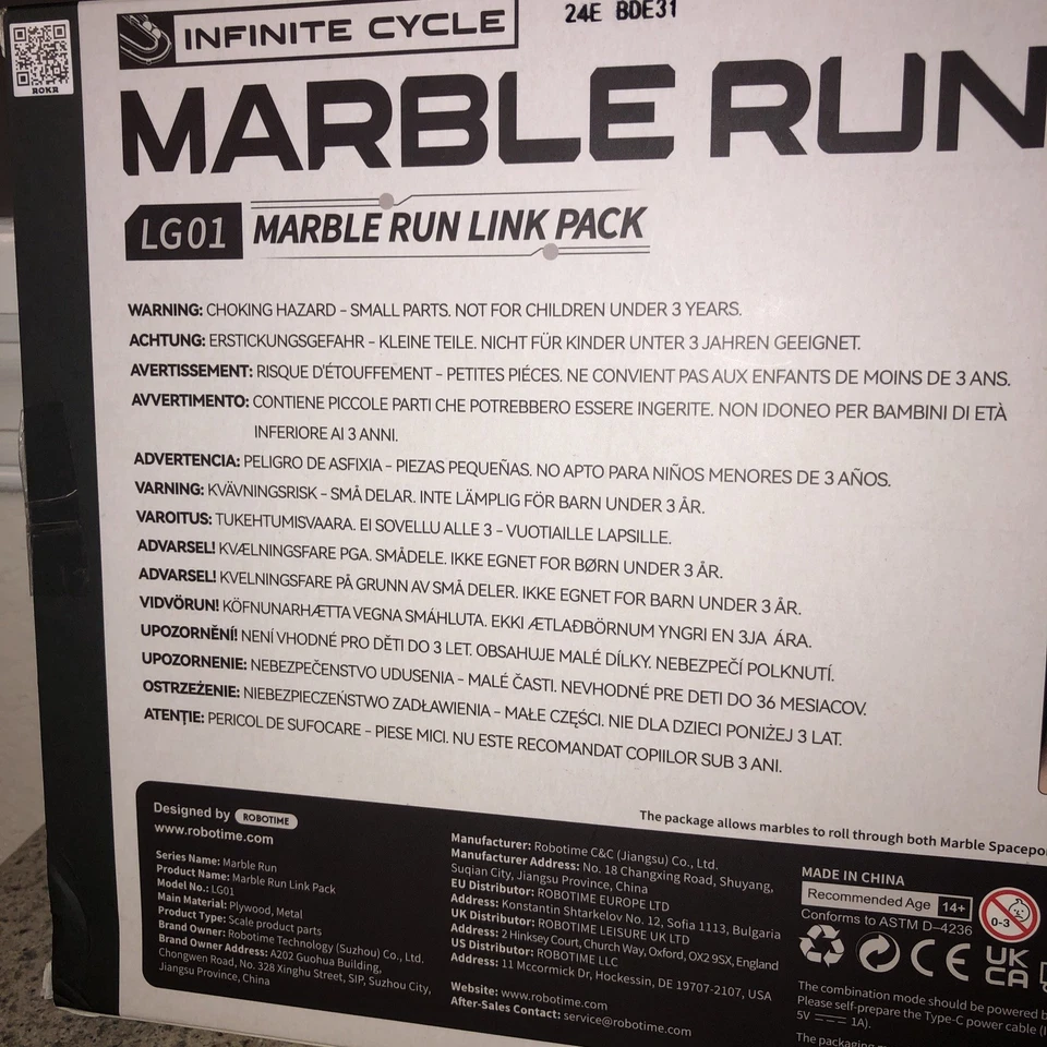 ROKR DIY Infinite Cycle Marble Run Link Pack. Model # LG01. Ages 14+ Recommend - Image 2 of 4