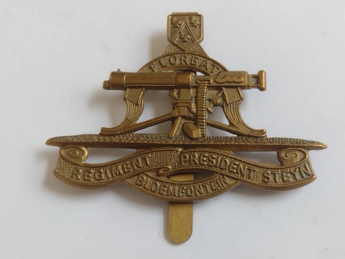 Insignia original de gorra del presidente Steyn Bloemfontein del regimiento sudafricano de la Segunda Guerra Mundial - Imagen 3 de 10
