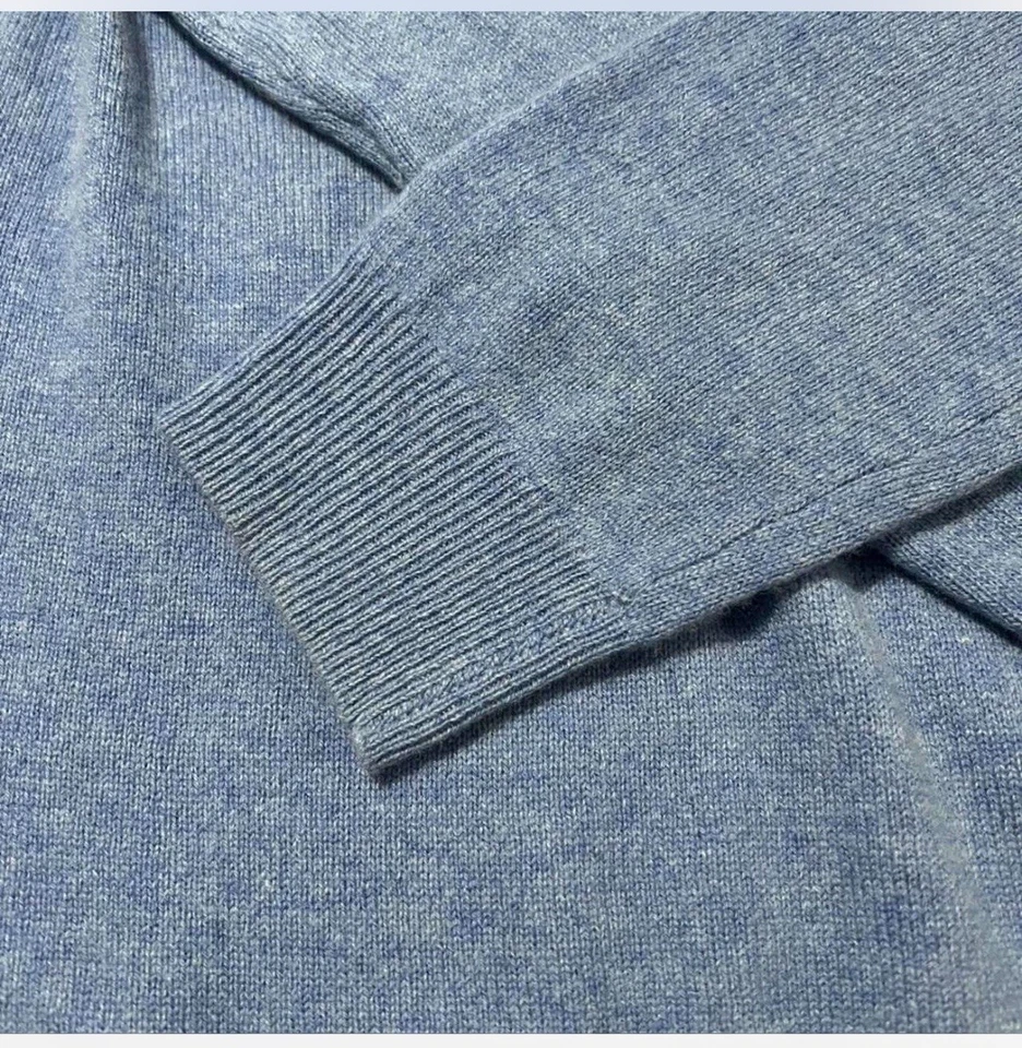 Suéter Only Mine 100 % cachemir para mujer L azul océano 2 capas suave acogedor minimalista Foto 3 de 4