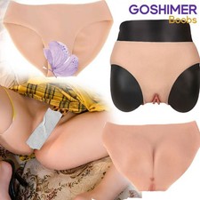 Silicone Underwear Shorts Panty Fake Vagina Transgender For Crossdresser