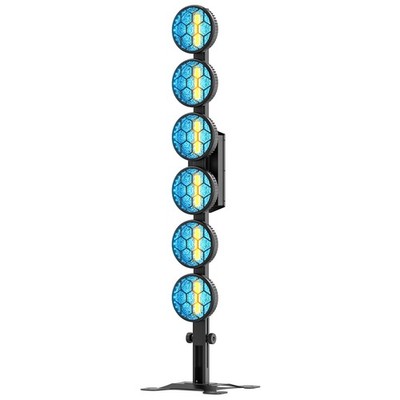 Yoken 350W 6LED Vintage-Licht-Bühnenlicht RGB LED Par DMX512 für Konzertparty