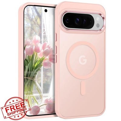 BENTOBEN Pixel 10 Pro XL Case, Magsafe Pink Translucent Slim Shockproof